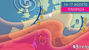 Meteo tendenza 14-17 agosto 2023