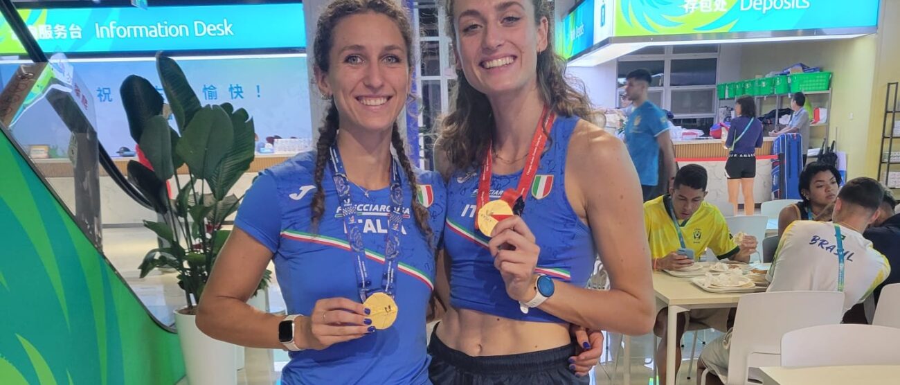 Besana Brianza atletica Muraro e Pellicoro a Chengdu 2023 - foto Fidal