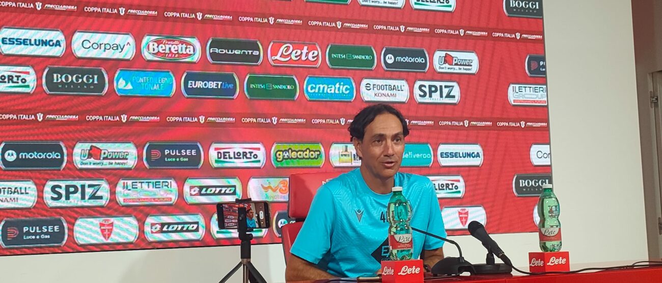 Alessandro Nesta in conferenza stampa dopo Monza-Reggiana