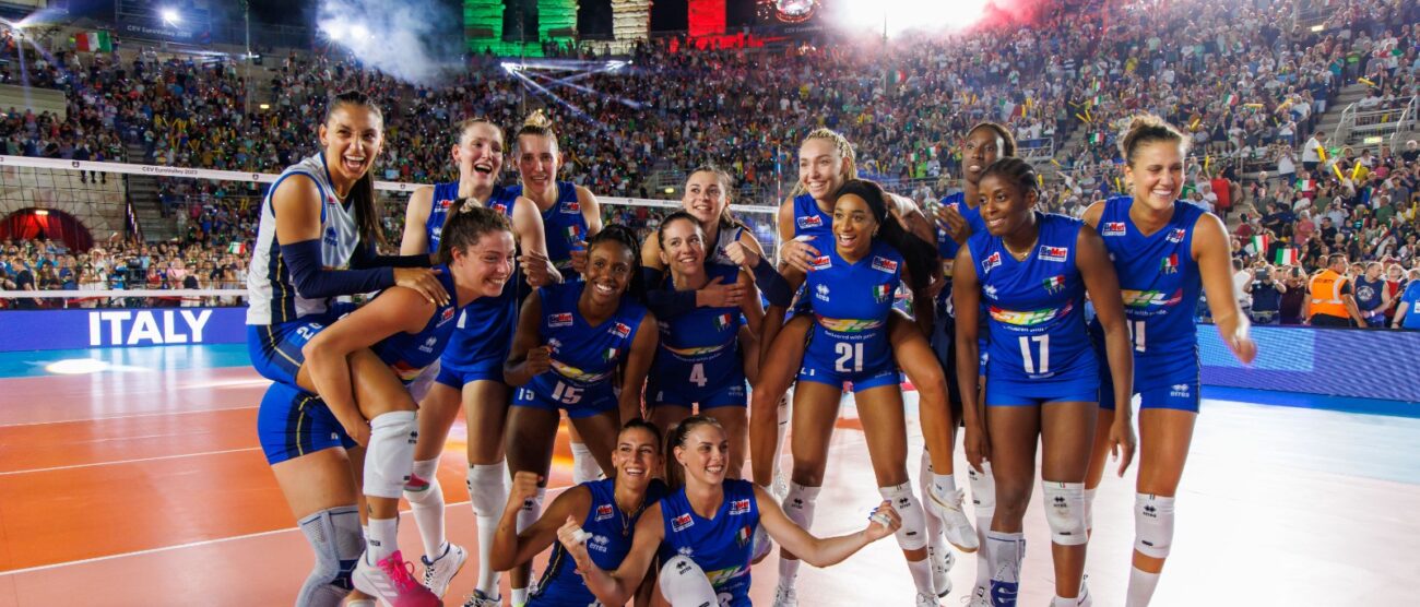 Europei Pallavolo Italia Romania 3-0 all'Arena di Verona