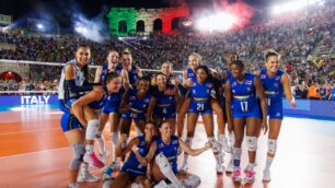 Europei Pallavolo Italia Romania 3-0 all'Arena di Verona