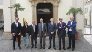 Giovanni Azzone Fondazione Cariplo in visita a Monza