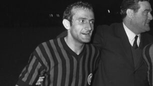 Giovanni Lodetti con Nereo Rocco - foto Ac Milan