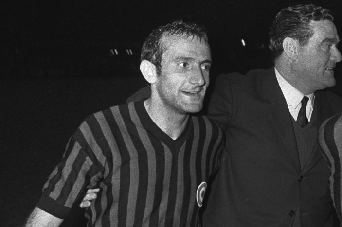 Giovanni Lodetti con Nereo Rocco - foto Ac Milan