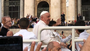 Lesmo Comunità Pastorale e Lega Filo d'Oro a Roma Papa Francesco
