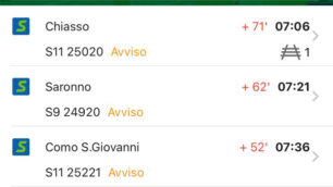 Ritardi Trenord Milano-Desio 26 settembre 2023