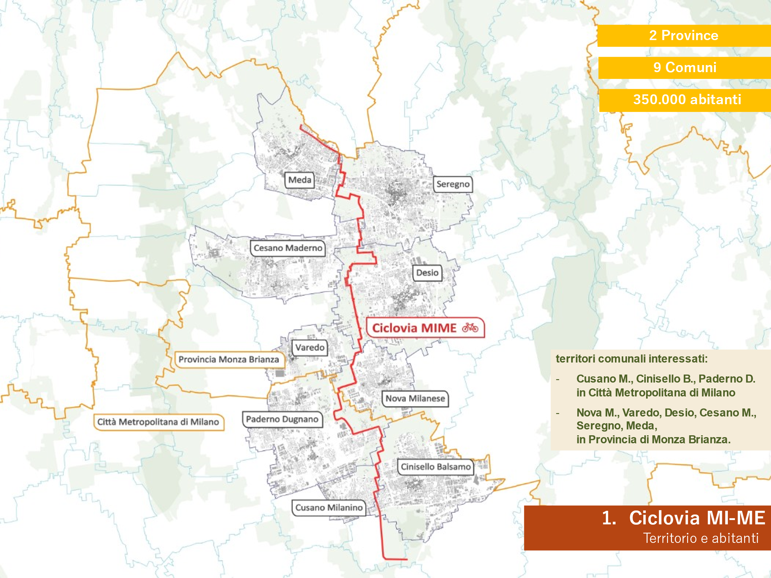 Milano-Meda progetto ciclabile verde