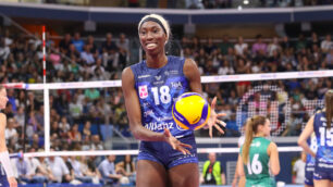 Paola Egonu MVP del match d'esordio dell'Allianz Vero Volley Milano contro UYBA Busto Arsizio - Foto Vero Volley