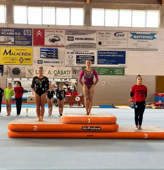 Ginnastica Podio trave gara Arcore 2023