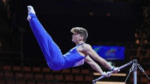 Ginnastica Pro Carate Vazzola Diego sulla sbarra