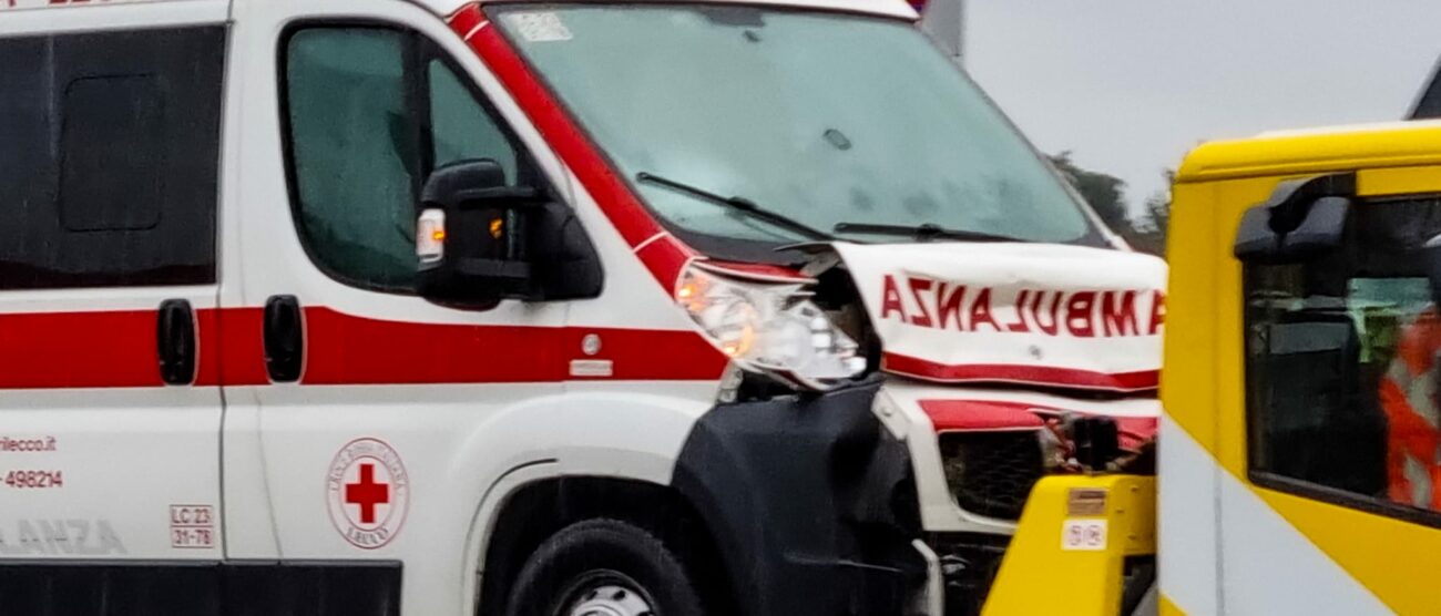 Incidente ambulanza Statale 36