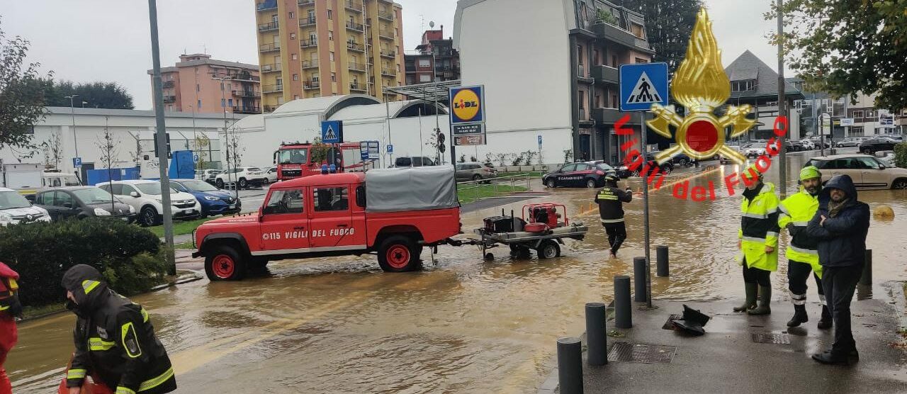 Maltempo Vigili del fuoco Meda