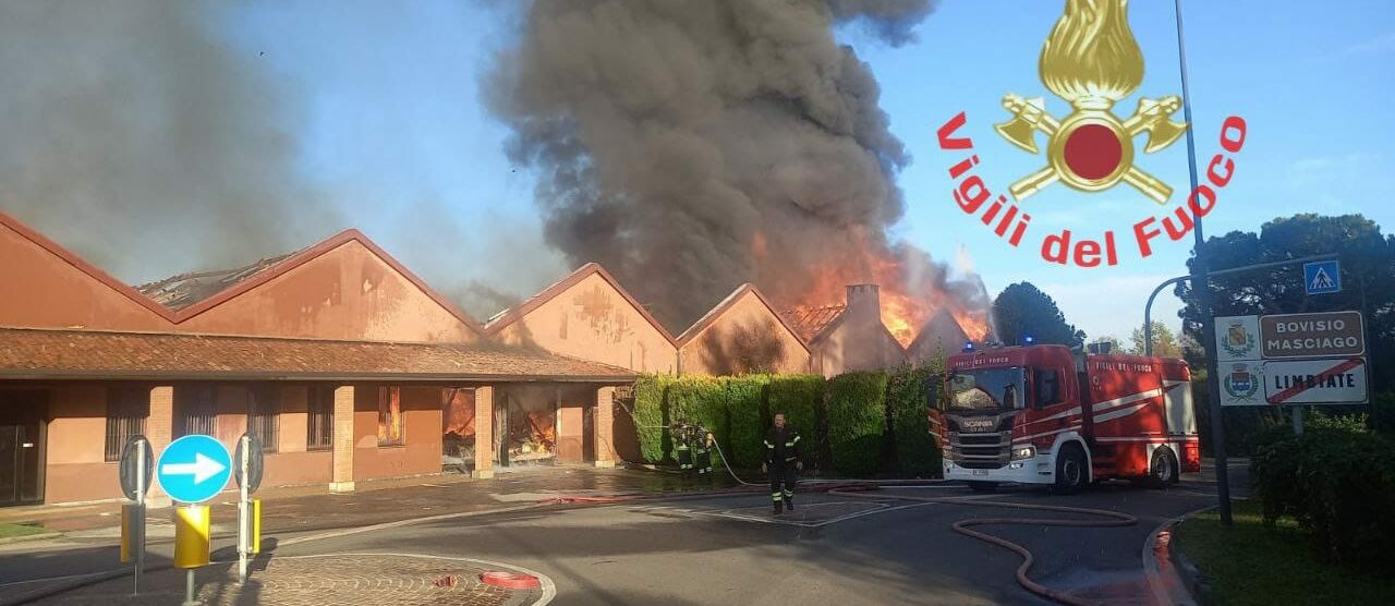 L'incendio di Bovisio Masciago