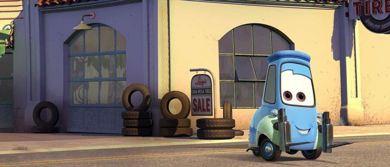 Guido il muletto del fim Cars - foto Disney Pixar