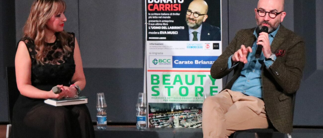 Libri Donato Carrisi già ospite di Eva Musci