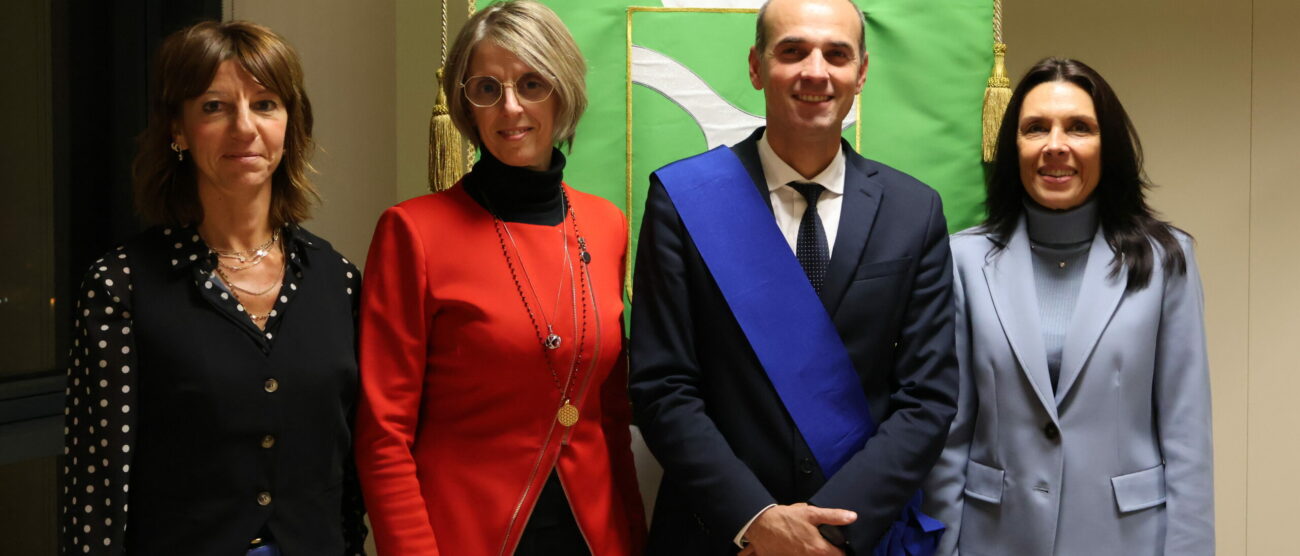 Provincia MB da sinistra ex Consiglire Ghezzi, Cons. Gandini, Presidente Santambrogio, Consigliera Supplente Colombo