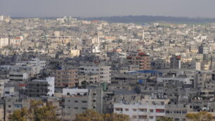 Un panorama di Gaza prima del conflitto