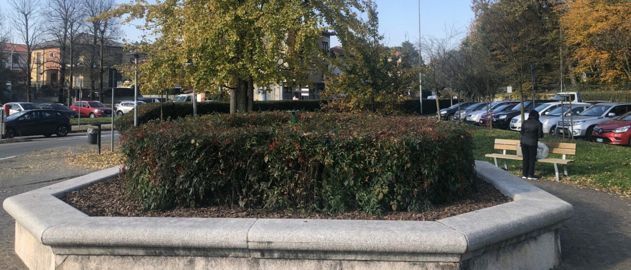 Albiate piazza Cavour dove verrà collocata la scultura