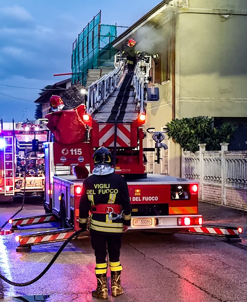 Incendio abitazione Giussano