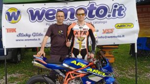 Motociclismo Marco Cezza con il papà Paolo Cezza
