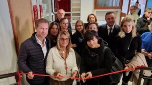 L'inaugurazione della mostra a Lissone