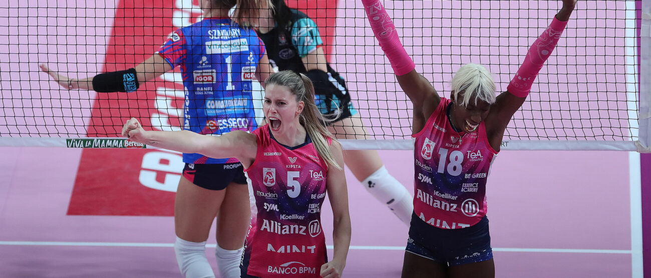 Vero Volley Milano Heyrman e Egonu - foto Consorzio Vero Volley