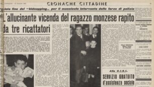 La pagine del 1963 sul sequestro Ratti sul Cittadino