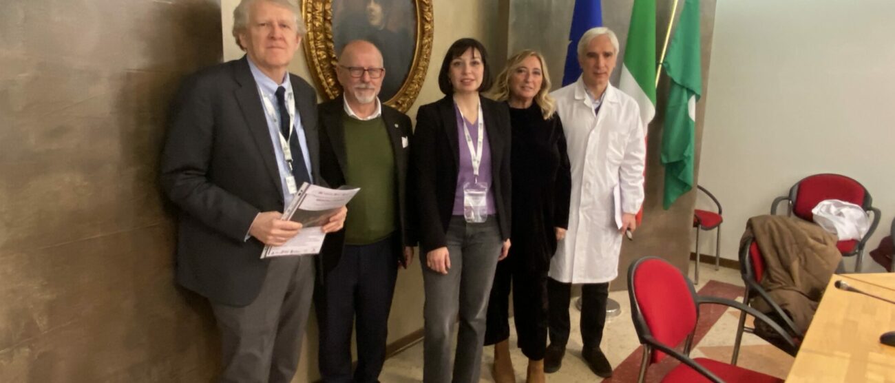 Monza ospedale Medicina e filosofia. Da sinistra: Massimo Clerici, Claudio Cogliati, Milena Provenzi, Antonetta Carrabs e Orazio Ferro
