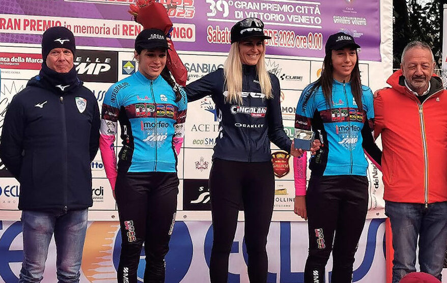 Lissone Ciclocross podio Vittorio-Veneto con Borello Gariboldi Papo 2023