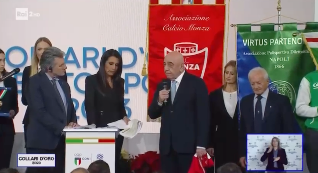 Ac Monza premiazione Collare d'Oro