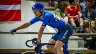 Seveso Ciclismo Fiorin Matteo in pista