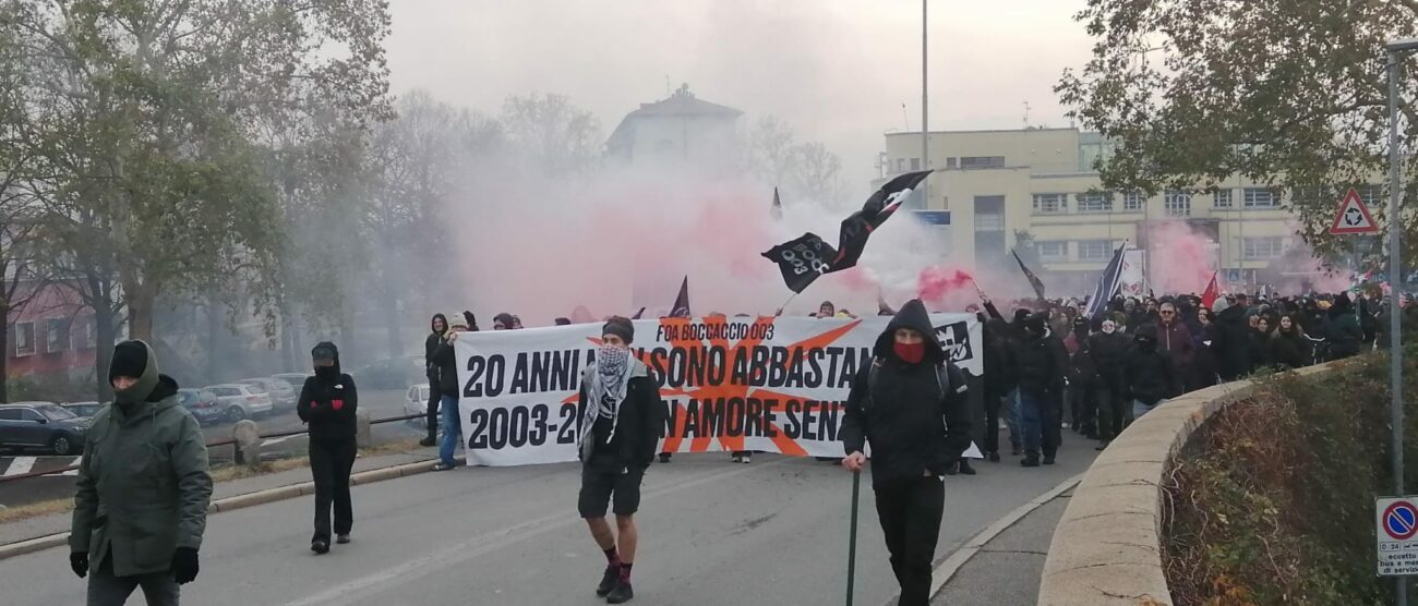 Foa Boccaccio in corteo sabato 9 dicembre 2023