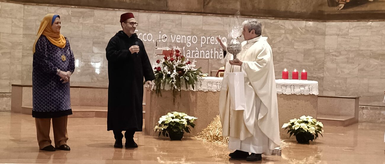 Auguri comunità islamica messa di Natale a Regina Pacis