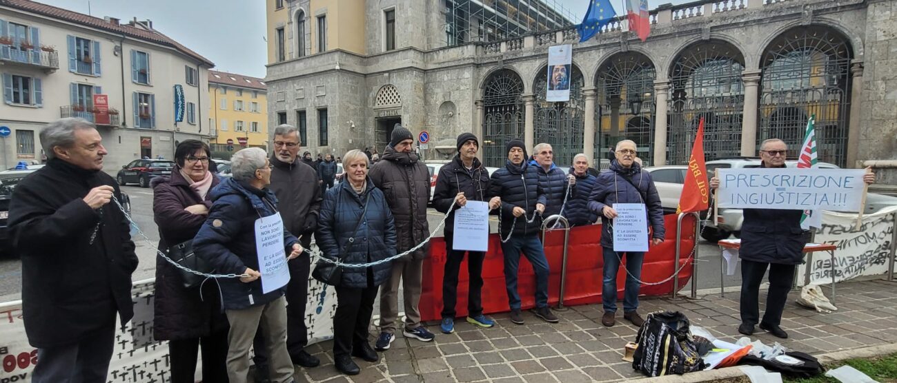 Processo Bames un presidio al tribunale di Monza