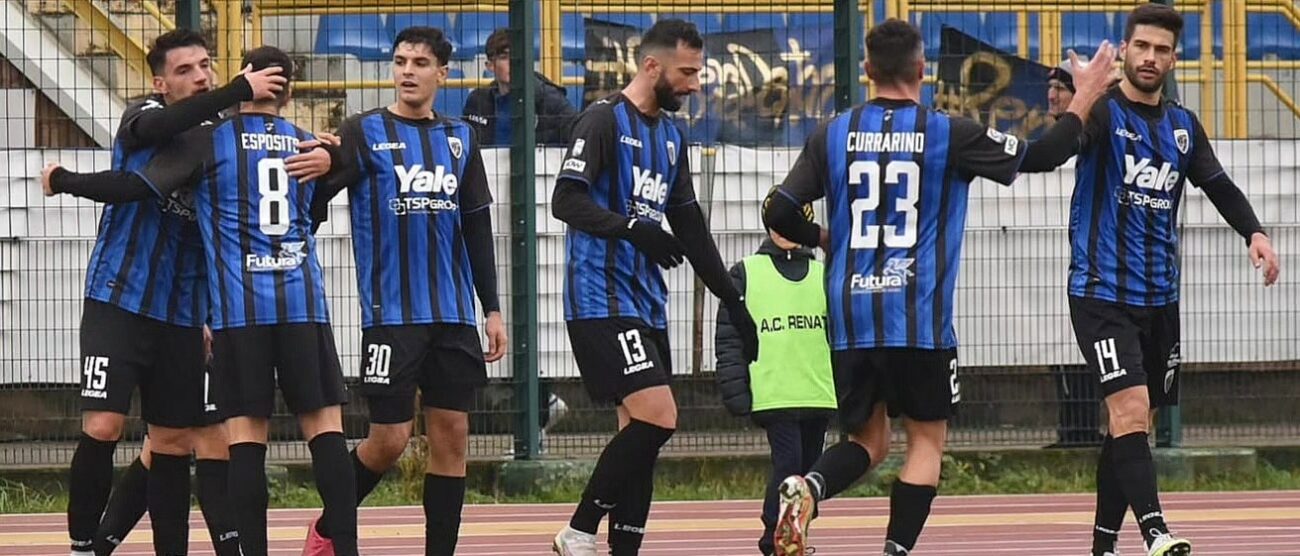 Calcio Renate dopo gol al Fiorenzuola