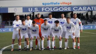 Calcio Folgore Caratese contro Brusaporto