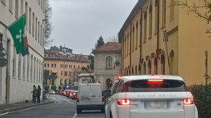 Monza traffico via Marsala