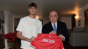 Calcio Serie A Ac Monza Daniel Maldini e Adriano Galliani - foto Buzzi/Ac Monza