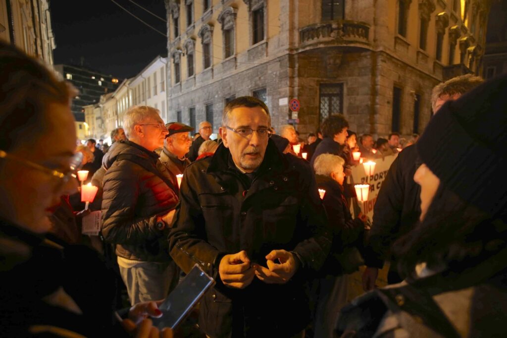 Monza Fiaccolata per Ilaria Salis