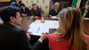 MONZA firma accordo piazza Cambiaghi