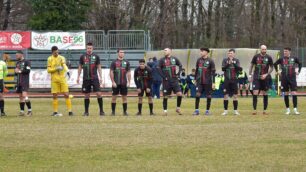 Calcio eccellenza formazione Base 96 Seveso schierata in campo