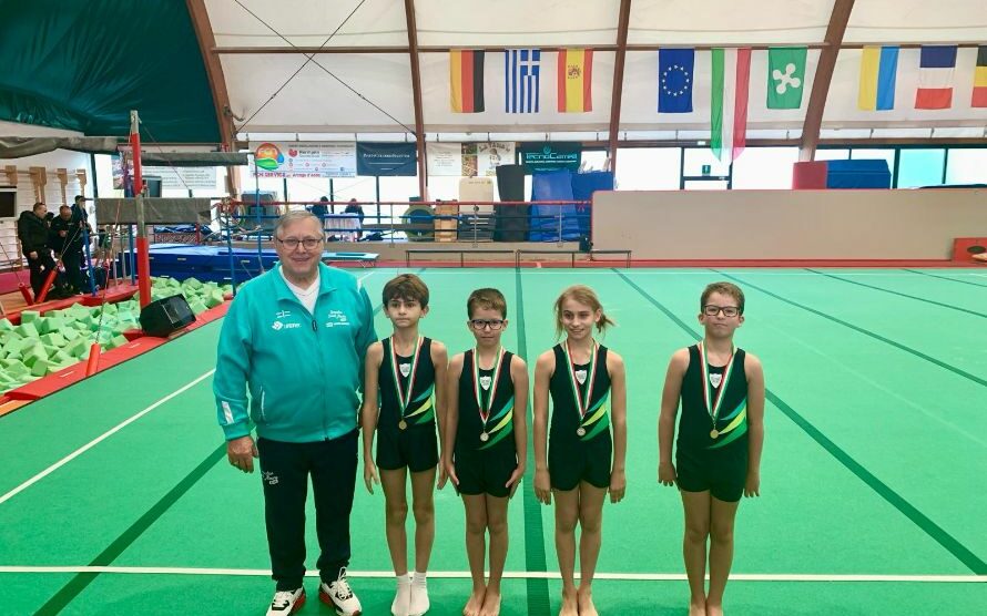 Ginnastica Casati Arcore squadra allievi con all.Pavan 2024