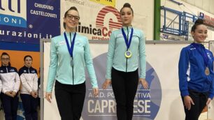 Ginnastica Ritmica Seregno da sx C.Monguzzi M.Pozzi C.Toso