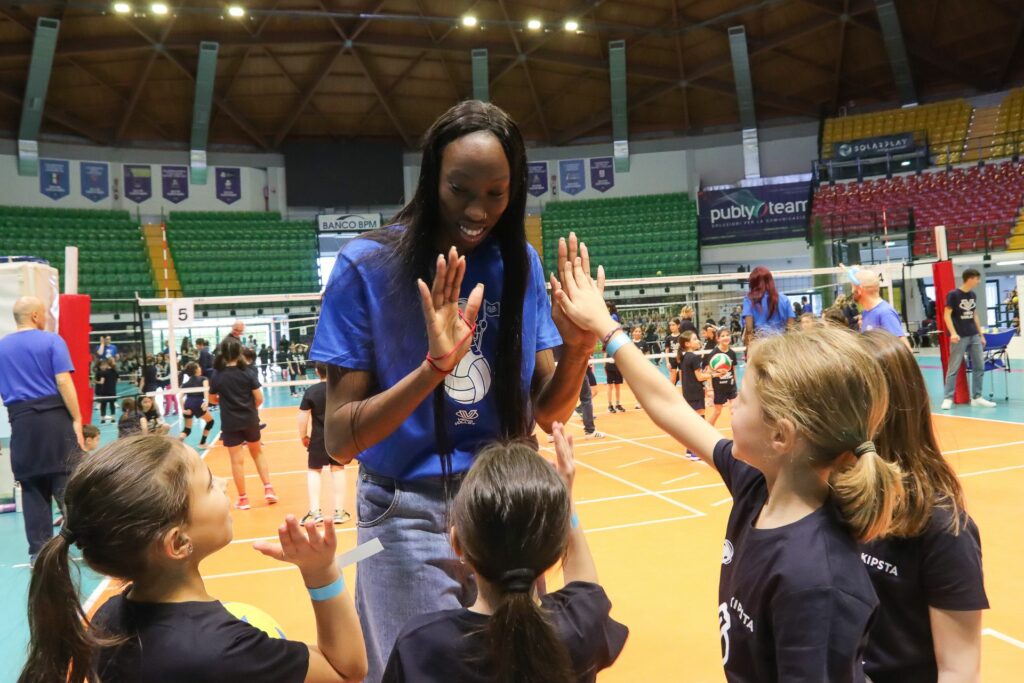 Monza Vero Volley festa minivolley: Paola Egonu - foto Consorzio Vero Volley