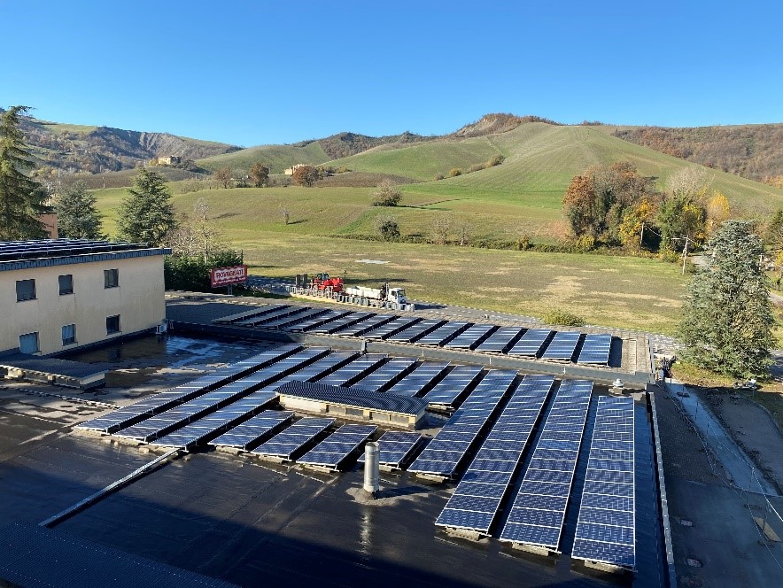 Uno dei parchi fotovoltaici di Rovagnati