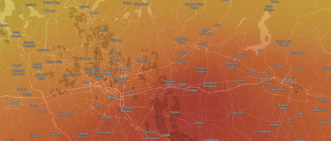 Mappa aria lunedì 19 febbraio 2024