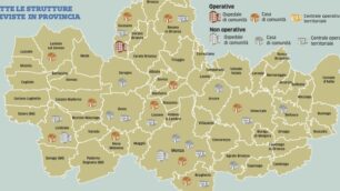 La mappa della sanità territoriale prevista a Monza e Brianza