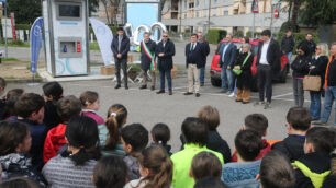 Monza Brianzacque inaugurazione via Guardini 100° casetta dell'acqua - foto Fabrizio Radaelli