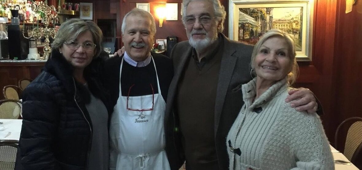 Augusto Bonomo con il tenore Placido Domingo