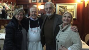 Augusto Bonomo con il tenore Placido Domingo